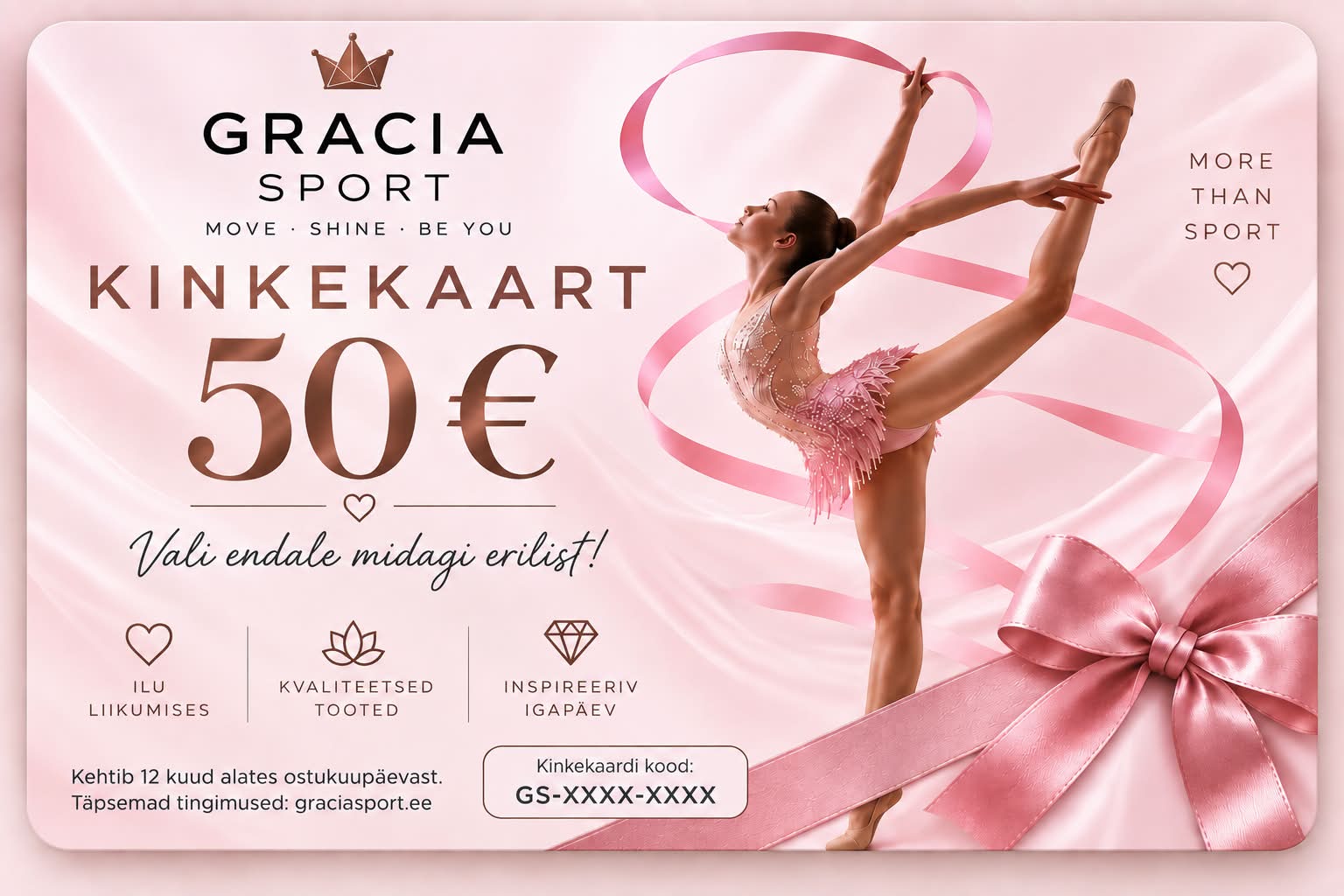Gracia Sport kinkekaart 50€